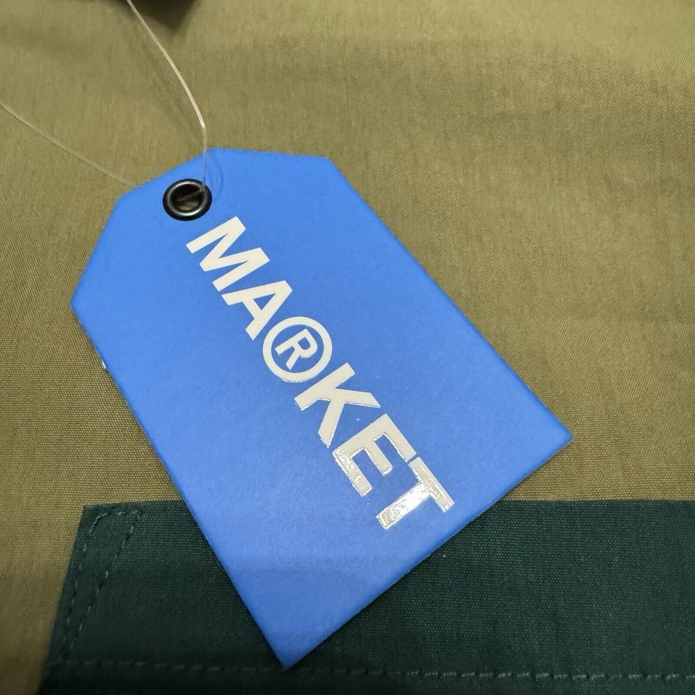 Market Jacket Mens M Gorp Patchwork Eden Full Zip Streetwear Lightweight NWT - Picture 3 of 9